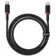 Дата кабель Baseus Dura Series Fast Charging Type-C to Type-C 100W (2m) (P10377803) Red / Black Дата кабель Baseus Dura Series Fast Charging Type-C to Type-C 100W (2m) (P10377803) Red / Black