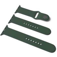 Силіконовий ремінець для Apple Watch Sport Band 38/40/41/42mm(ser.10) (S/M & M/L) 3pcs Зелений / Army green