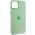 Чохол Silicone Case Metal Buttons (AA) для Apple iPhone 14 (6.1") Зелений / Pistachio