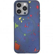 Чохол TPU+PC Flush with MagSafe для Apple iPhone 16 Pro (6.3") Dark blue