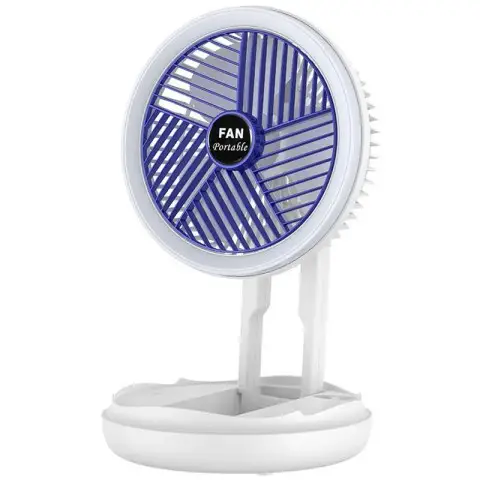 Настольный складной вентилятор Folding Fan 2in1 with Night Light