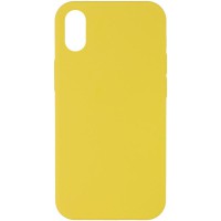 Чохол Silicone Case Full Protective (AA) NO LOGO для Apple iPhone X / XS (5.8") Жовтий / Yellow