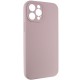 Чохол Silicone Case Full Camera Protective (AA) NO LOGO для Apple iPhone 12 Pro Max (6.7") Сірий / Lavender