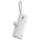 Портативний зарядний пристрій Power Bank WIWU W026 Type-C з БЗП 15W 5000 mAh White