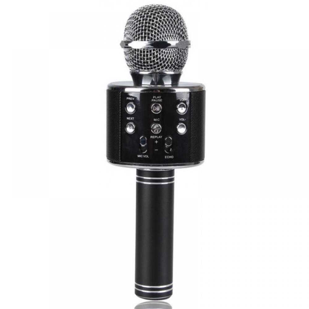 Караоке Мікрофон-колонка WS858 Black