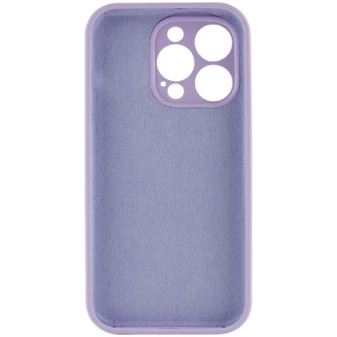 Чохол Silicone Case Full Camera Protective (AA) NO LOGO для Apple iPhone 16 Pro (6.3") Бузковий / Lilac