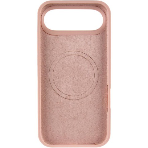 Чохол Silicone Case Full Protective (AA) V2 with MagSafe для Apple iPhone 17 Air (6.5") Рожевий / Pink Sand