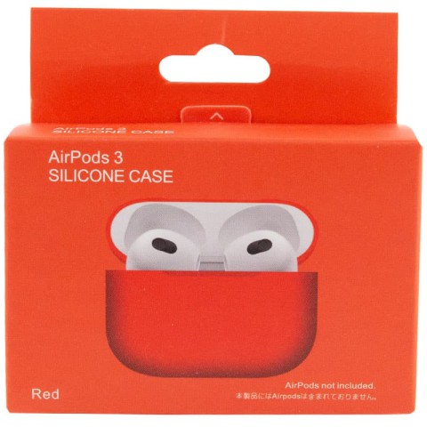Силіконовий футляр для навушників AirPods 3 Червоний / Red