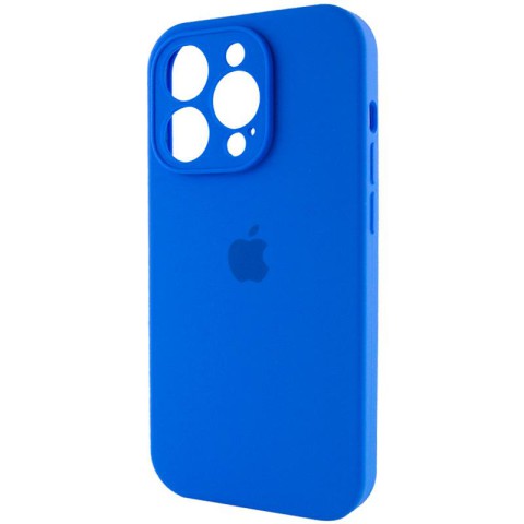 Чохол Silicone Case Full Camera Protective (AA) для Apple iPhone 14 Pro Max (6.7") Синій / Capri Blue