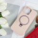 Чохол Silicone Case Full Protective NO LOGO with Ring для Apple iPhone 15 Pro Max (6.7") Pink
