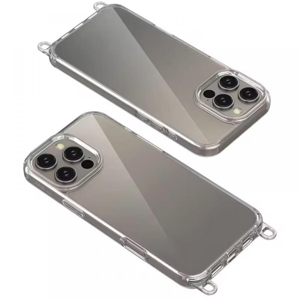 Чохол TPU Transparent with Straps для Apple iPhone 13 Pro Max (6.7") Grey