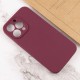 Чохол Silicone Case Full Camera Protective (AA) NO LOGO для Apple iPhone 16 Pro Max (6.9") Бордовий / Plum