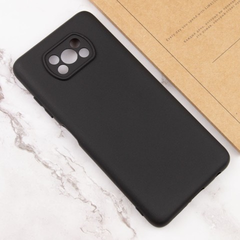 Чохол Silicone Cover Lakshmi Full Camera (AA) для Xiaomi Poco X3 NFC / Poco X3 Pro Чорний / Black