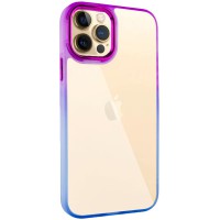 Чохол TPU+PC Fresh sip series для Apple iPhone 12 Pro Max (6.7") Синій / Фіолетовий