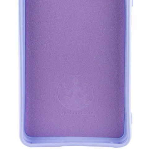 Чохол Silicone Cover Lakshmi Full Camera (AA) для Motorola Moto G75 5G Бузковий / Dasheen