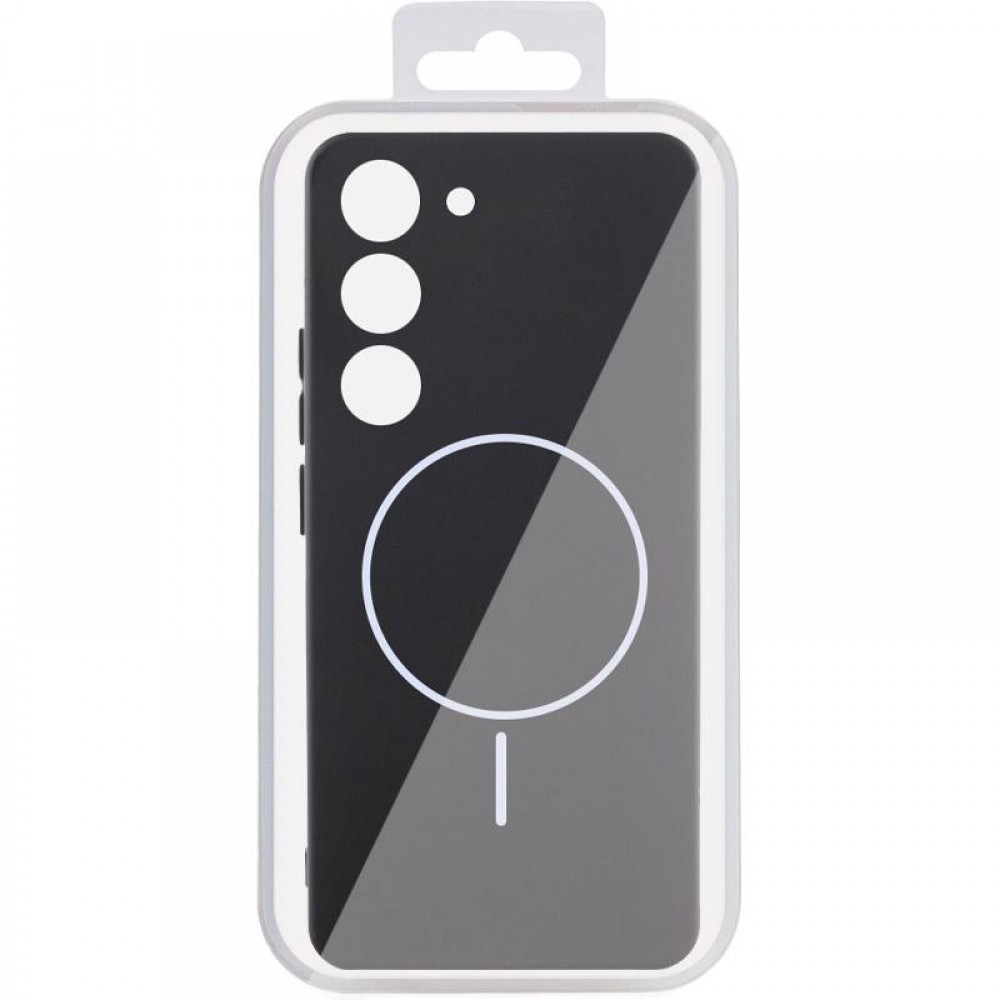 Чохол Silicone Cover Lakshmi Full Camera (AA) with MagFit для Samsung Galaxy S23 Чорний / Black