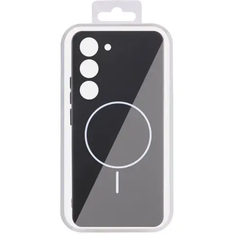 Чохол Silicone Cover Lakshmi Full Camera (AA) with MagFit для Samsung Galaxy S23 Чорний / Black