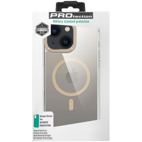 Чохол TPU Space Case Apex with MagSafe для Apple iPhone 13 / 14 / 15 (6.1") Gold