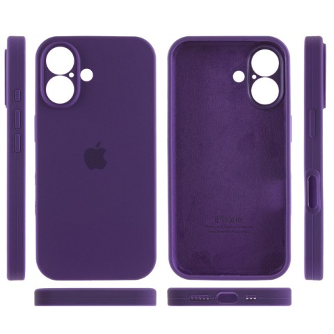 Чохол Silicone Case Full Camera Protective (AA) для Apple iPhone 16 Plus (6.7") Фіолетовий / Amethyst