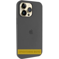 Чохол Silicone Case (AA) Logo with MagSafe для Apple iPhone 17 (6.3") Сірий / Dark Gray