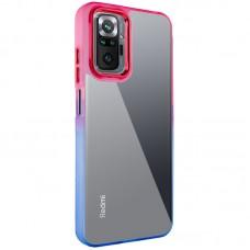 Чохол TPU+PC Fresh sip series для Xiaomi Redmi Note 10 Pro / 10 Pro Max Синій / Рожевий