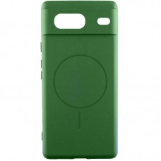 Чохол Silicone Cover Lakshmi Full Camera (AA) with MagFit для Google Pixel 8 Зелений / Dark green