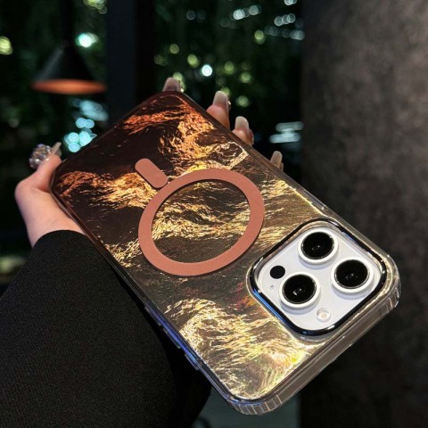 Чохол TPU Shiny Mountain (MagFit) для Apple iPhone 16 Pro Max (6.9") Chocolate