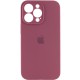 Чохол Silicone Case Full Camera Protective (AA) для Apple iPhone 16 Pro (6.3") Бордовий / Plum