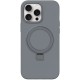 Чохол Silicone Case Full Protective NO LOGO with Ring для Apple iPhone 12 Pro / 12 (6.1") Grey