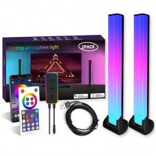 Настільна LED лампа RGB 5V Panel 1 Bluetooth dual pack USB interface with app Black