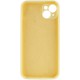 Чохол Silicone Case Full Camera Protective (AA) NO LOGO для Apple iPhone 15 (6.1") Жовтий / Mellow Yellow
