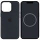 Чохол Silicone case (AAA) with Magsafe and Animation для Apple iPhone 13 Pro (6.1") Чорний / Midnight