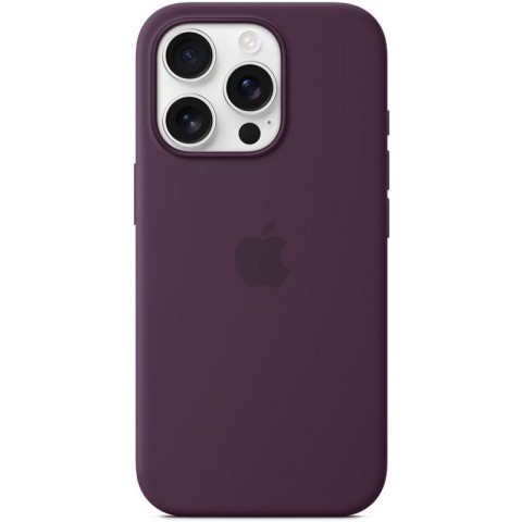 Чохол Silicone case (AAA) with Magsafe and Animation для Apple iPhone 16 Pro Max (6.9") Plum