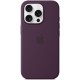 Чохол Silicone case (AAA) with Magsafe and Animation для Apple iPhone 16 Pro Max (6.9") Plum