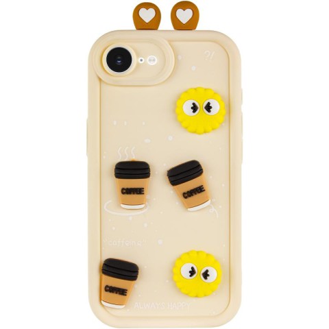 Чохол TPU Toys Case with Ears для Apple iPhone 16e / 17e (6.1") Sand