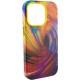 Шкіряний чохол Colour Splash with MagSafe для Apple iPhone 14 Pro (6.1") Orange / Red