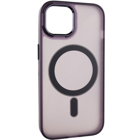 Чохол TPU+PC Lily with MagSafe для Apple iPhone 14 (6.1") Dark Purple