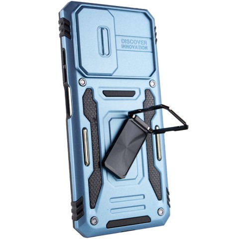 Ударостійкий чохол Camshield Army Ring для Xiaomi Redmi 10 Блакитний / Light Blue