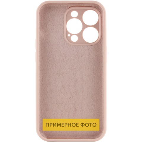 Чохол Silicone Case Full Camera Protective (AA) NO LOGO для Apple iPhone 16 (6.1") Рожевий / Pink Sand
