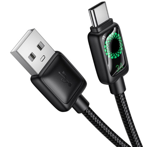 Дата кабель Hoco U146 Mundo USB to Type-C 36W (1.2m) Black