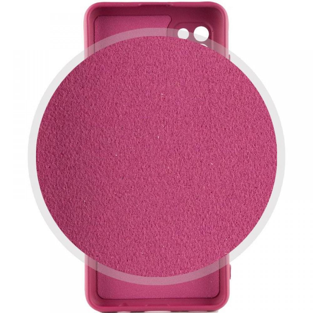 Чохол TPU GETMAN Liquid Silk Full Camera для Samsung Galaxy A31 Бордовий / Marsala