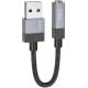 Перехідник Hoco UPA32D Clever USB to 3.5mm Black