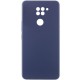 Чохол Silicone Cover Lakshmi Full Camera (AAA) для Xiaomi Redmi Note 9 / Redmi 10X Темно-синій / Midnight blue