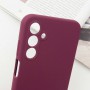 Чохол Silicone Cover Lakshmi Full Camera (AAA) with Logo для Samsung Galaxy A24 4G Бордовий / Plum