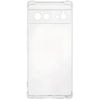 TPU чохол GETMAN Ease logo посилені кути Full Camera для Google Pixel 6 Безбарвний (прозорий)