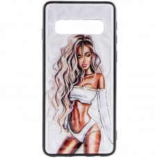 TPU+PC чохол Prisma Ladies для Samsung Galaxy S10 White