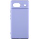 Чохол TPU GETMAN Liquid Silk Full Camera для Google Pixel 6 Бузковий / Light purple