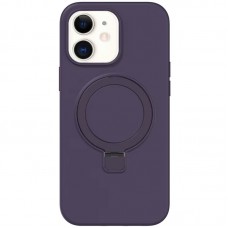 Чохол Silicone Case Full Protective NO LOGO with Ring для Apple iPhone 11 (6.1") Purple