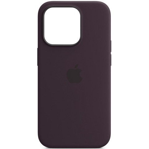 Чохол Silicone case (AAA) with Magsafe and Animation для Apple iPhone 14 Pro (6.1") Фіолетовий / Elderberry