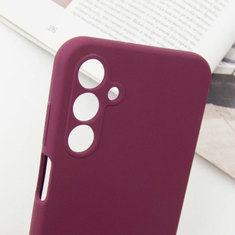 Чохол Silicone Cover Lakshmi Full Camera (AAA) with Logo для Samsung Galaxy A16 4G/5G Бордовий / Plum